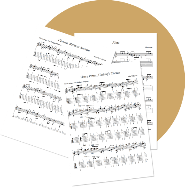 Partitions et tablatures Guitaranthem